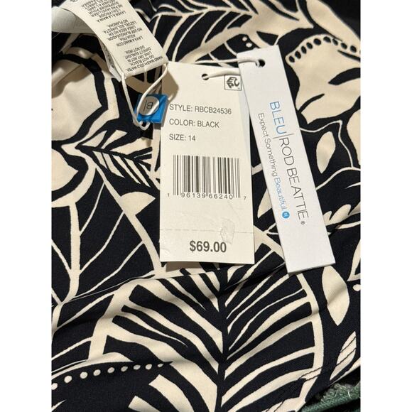 Bleu Rod Beattie Ciao Bella Side Drape Swim Skirt 14 NWT - Picture 3 of 3